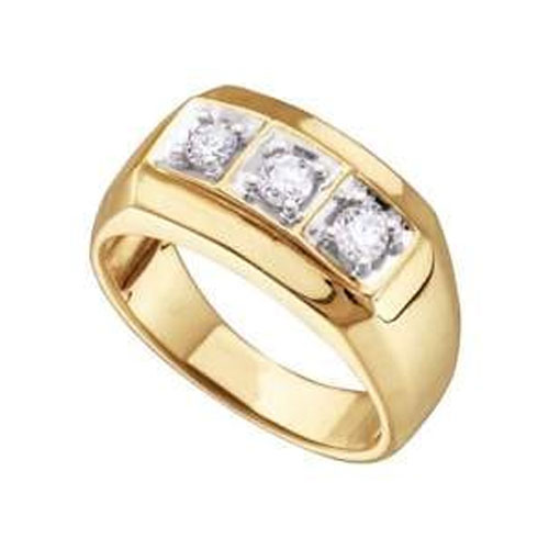 30 cents Natural VVS EF QUALITY CERTIFIED DIAMOND IN 8 gram 18k gold Ring  for Men - Agnigems