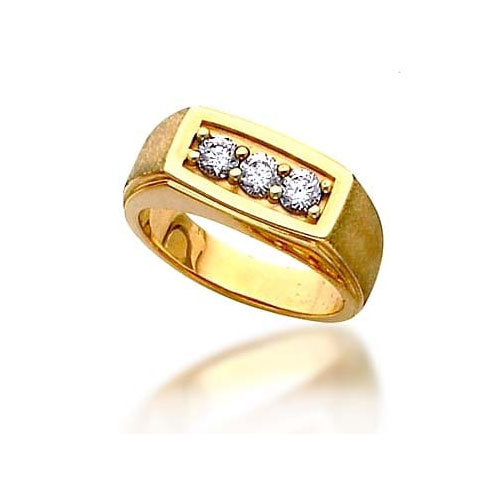 15 cents Natural VVS EF QUALITY CERTIFIED DIAMOND IN 6 gram 18k gold Ring  for Men/women - Agnigems
