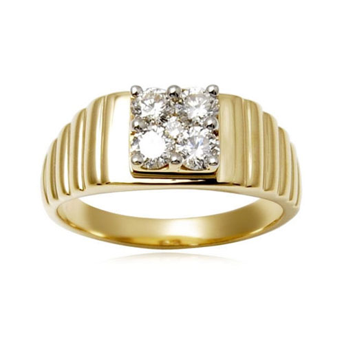 Italian 18K gold ring by Pomellato, set with a diamond. … | Drouot.com